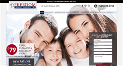 Desktop Screenshot of freedomfamilydentistry.com