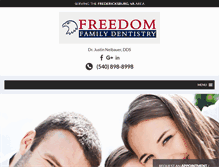 Tablet Screenshot of freedomfamilydentistry.com